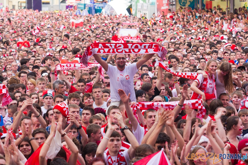 Mecz Polska - Czechy w oficjalnej strefie kibica Uefa EURO w Poznaniu Foto: lepszyPOZNAN.pl / Piotr Rychter
